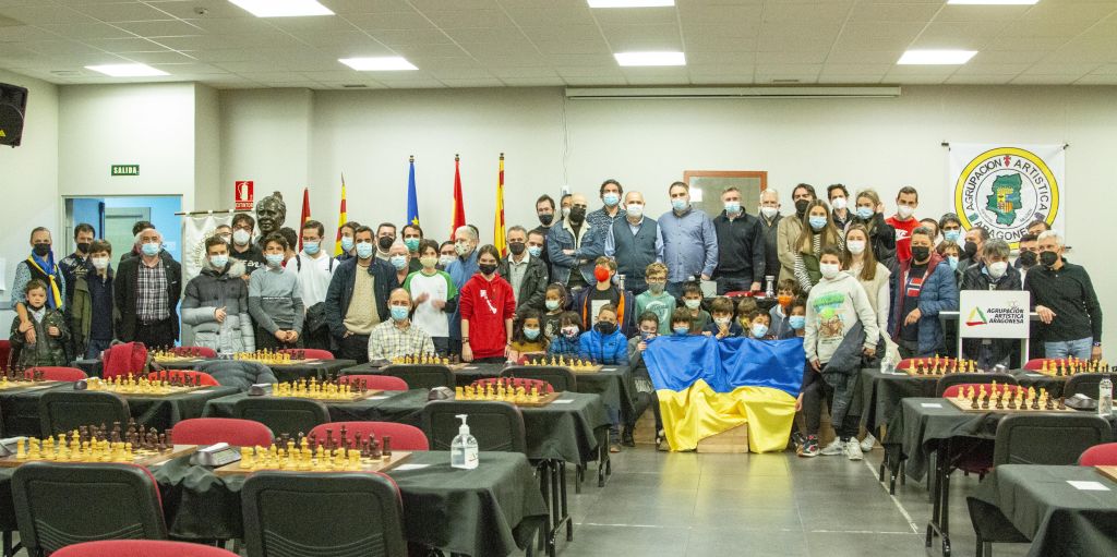 Torneo de ajedrez por la paz “Slava Ukraini” en Zaragoza