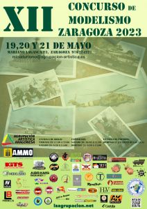 Cartel XII Concurso de Modelismo Zaragoza 2023
